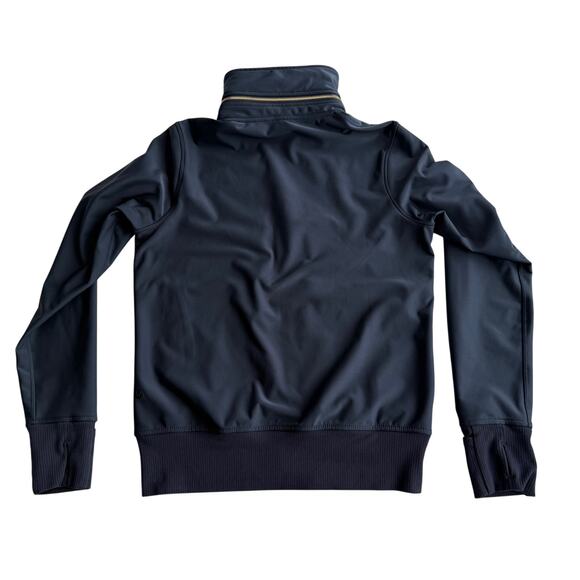 Lululemon Lab Stand Up Collar Zip Away Hood Navy Track Jacket sz 6 - Picture 2 of 9